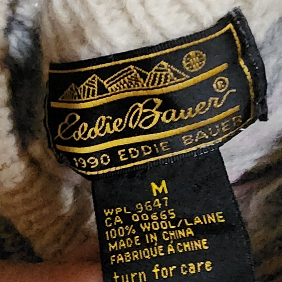 Eddie Bauer Snow Fair Isle Wool Sweater - Picture 6 of 6